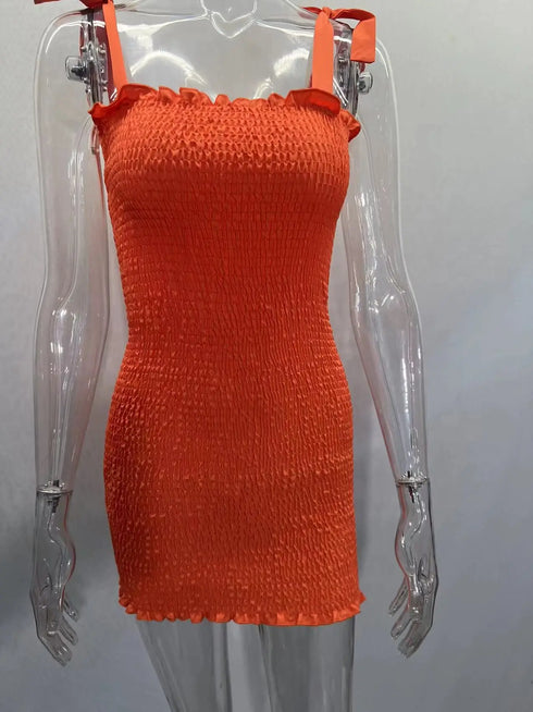 Sexy Women's Bodycon Mini Dress Summer Fashion Sling Strapless Pencil Tank Dress